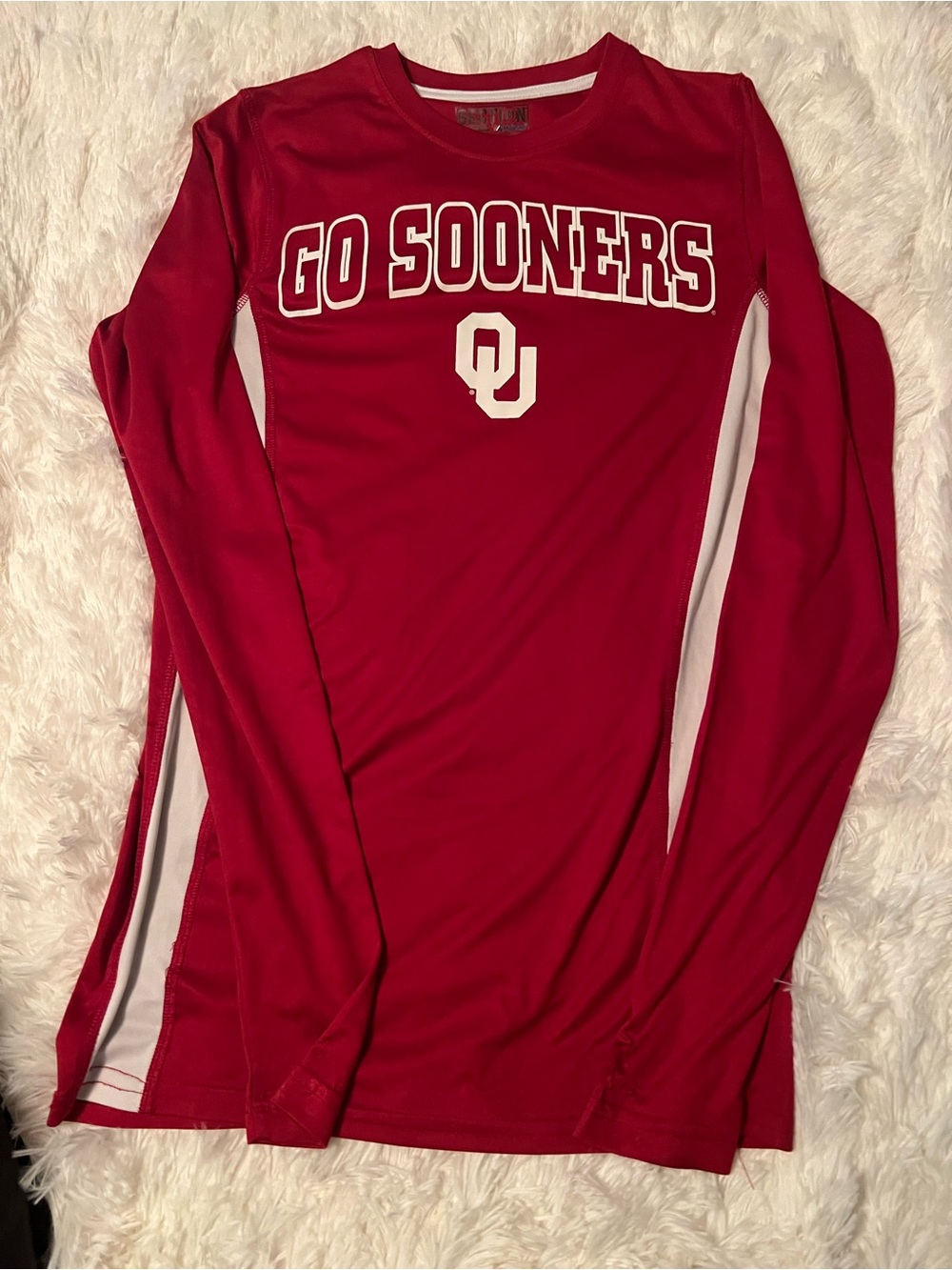 Oklahoma Sooners Red Long Sleeve Performance Tee